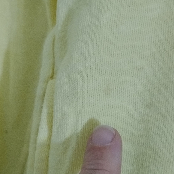 PINK Victoria's Secret Light Yellow Pullover Heart Hooded Sweatshirt Top - Picture 7 of 16